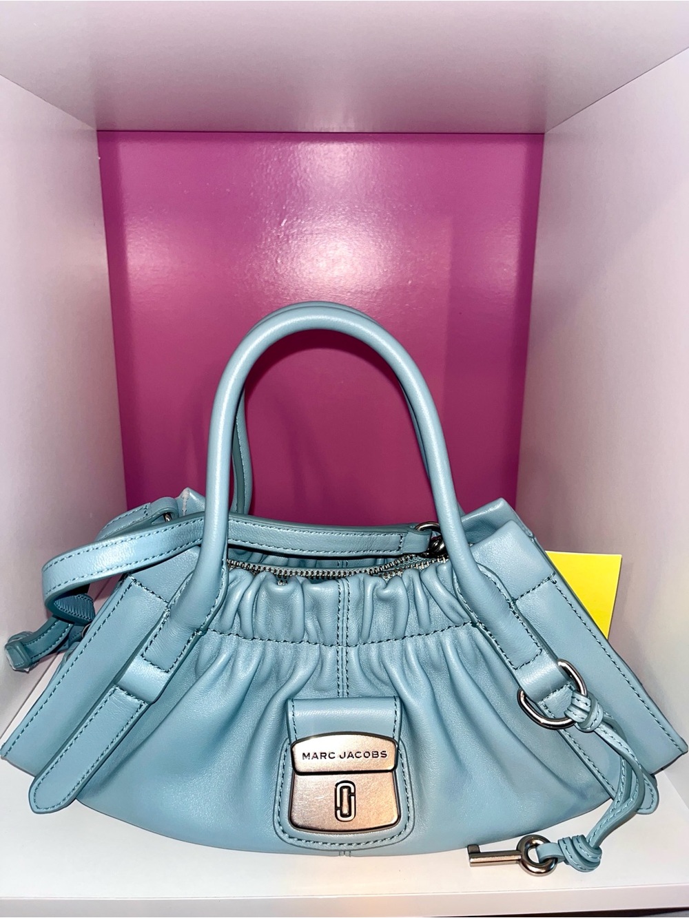 Marc Jacobs NWT! Cristina Small Leather Satchel in Sky Blue